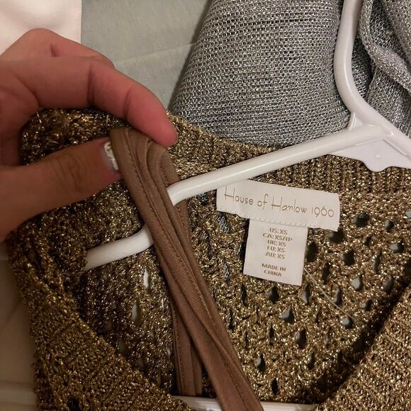 House-of-harlow Women's Gold Dress - Picture 4 of 8